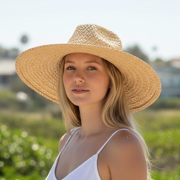 Billabong Accessories - Billabong Straw Beach Comber Sun Hat Womens One Size Natural Tan Wide Brim Woven